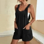 Summer Plus Size Women’s Jumpsuit Overalls Sleeveless