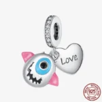 925 Sterling Silver Hamsa Hand Cross Dangle Charms Fit Original Bracelet Beads Faith Jewel plata de leyry DIY Easter Gift