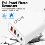 PD 120W 4 Ports USB C Charger Quick Charge 3.0 Type C