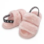 Fashion Letter print style Cute Soft Sole baby sandals Plush Slippers Suitable For newborn baby girl boy