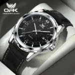 OPK Brand Steel Belt Dual Calendar Men's Quartz Watch 6003 - Image 9