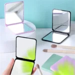 Foldable Makeup Mirror Portable Double-Sided Mirror Student Dormitory Desktop Small Gift Wholesale - Image 3
