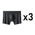 3Pcs/Lot Men's Summer Ultra-thin Boxers Briefs Ice Silk Seamless Underwear Sexy Lingerie Underpants Shorts Breathable Panties - Image 13