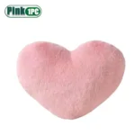 Pink Heart Pillow 30x40cm Decorative Cushion for Living Room Bedroom Sofa Chair Cozy Accent and Reading Nook Comfort