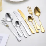30-piece stainless steel western tableware set cross-border selling 6 people with high-grade silver steak knife and fork set. - Image 3