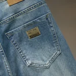 Vintage Blue Jeans Men Slim Autumn New Fashion Stretch - Image 5