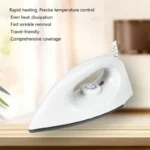 54HE Compact Portable Electric Dry Iron Handheld Clothes Irons Steamer For Home Travel Quick Heating Ergonomic Handle - Image 4