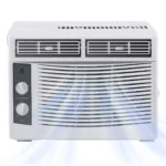 5000 BTU Window Air Conditioner Quiet AC Unit With Remote 2-Way Airflow Cools 150 Sq.Ft Room For Bedroom Apartment Dorm Office