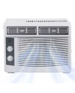 5000 BTU Window Air Conditioner Quiet AC Unit With Remote 2-Way Airflow Cools 150 Sq.Ft Room For Bedroom Apartment Dorm Office
