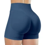 Summer High Waisted Yoga Shorts Fashionable and Sexy Running Fitness Pants Solid Color Yoga Leggings - Image 16