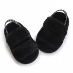 Fashion Letter print style Cute Soft Sole baby sandals Plush Slippers Suitable For newborn baby girl boy
