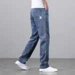 Ultra-thin Baggy Jeans Men’s Lyocell Soft Fabric Brand