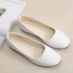 Women Suede Loafers Flat Heel Shallow Female Shoes Spring Summer Square Toe Basic Concise Women Pumps Size 36-43 - Image 4