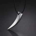 Punk Hip Hop Stainless Steel Crescent Tooth Spike Pendant Necklace Men Women Fashion Wolf Tooth Chain Necklace Jewelry - Image 7