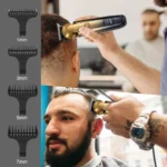 Hatteker Beard Grooming Kit for Men USB Waterproof Hair Clipper T-Blade Trimmer with Detailer Comb And Cleaning Brush - Image 3