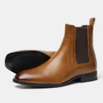 40~46 Chelsea Boots Men 2024 Brand Comfortable Fashion Leather Men Boots #KD431 - Image 7