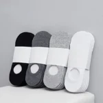 1/5/10/20 Pairs Summer Autumn Boat Socks For Men Women Non-slip Silicone Invisible Cotton Socks Male Ankle Sock Slippers - Image 2