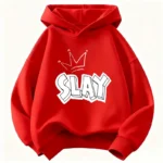 2026 Fashion Simple Letter Cartoon Printed Autumn/Winter Children's Sports Comfortable Hoodie - Image 4