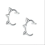 2PCS Trendy 10mm Stainless Steel Punk Clip on Fake Piercing Nose Wrap Lip Rings Unisex Nose Ring Women Men Tusk Body Jewelry - Image 24