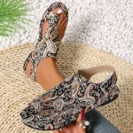 2025 Women Flat Sandals Comfortable Flats Sandals Printed Bohemia Roman Style - Image 6