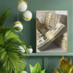 1,000pcs Jigsaw Puzzle – Realistic US Dollar Bills Stack with Golden Serial Numbers, Complex Money Puzzle for Adults – Challen