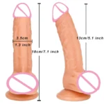 Wearable Realistic Strapon Dildo Skin Testicles Sliding Anal Vagina Sexy Adult Masturbation - Image 20