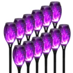 4/6/8/12Pcs Solar Flame Torch Light LED Flickering Outdoor Decoration Powered For Lawn Path Yard Patio Floor Night Lamp - Image 14