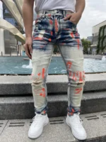 Men's Y2K-Style Denim Pants - Image 4