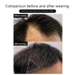 100% Human Hair Hairpiece Sideburns Toupee Forehead Patch Invisible Seamless Ultra Thin Skin PU Men's Hairline Sideburn Patch - Image 2