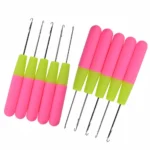 Crochet Hook Plastic Crochet Hook Needle For Hair Weaving Hook Needles 10/15 Pcs Dreadlock Knit Hair Weaving Crochet Needle Hook