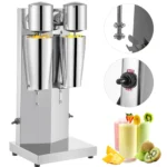 SucceBuy Milk Shake Machine 800ML Commercial Auto Double Cups Milkshaker Stainless Steel Shaking Maker Bubble Boba Drink Mixer