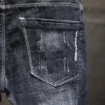 Ripped Jeans Men Slim-fit Denim Pants Cotton - Image 5