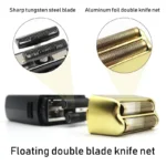 11000 RPM POP Barbers P620 Professional Electric Men’s Beard Trimmer Double Foil Shaver Electric Shaver USB Hair Cutting Machine