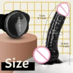 Wearable Realistic Strapon Dildo Skin Testicles Sliding Anal Vagina Sexy Adult Masturbation - Image 19