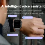 AI Voice Assistant Smart Watch, 1.96'' HD Screen Activity Trackers with 100+Sports/ Bluetooth Call/ SMS Alerts/ Flashlight - Image 5