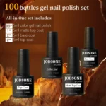 100 PCS Gel Nail Polish Kit with Base & Top Coat, No Wipe Soak Off, Matte & Glossy Finish for Manicure Lovers - Image 2