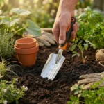3-Piece Ergonomic Gardening Tool Set Stainless Steel Trowel Transplant Trowel Cultivator for Home Garden Weeding and Planting - Image 3