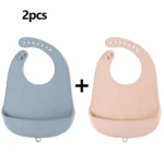 1/2pcs Food Grade Silicone Baby Eating Bibs Easy to Clean Baby Bibs Drool Towels Waterproof Children Silicone Drool Bibs - Image 8