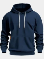 Fall/winter New Arrival Men’s fleece Hoodie High Quality Solid Color Hooded Sweatshirt Male Fashionable street style sweatshirt