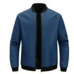 2024 Spring and Autumn New Baseball Collar Short Loose Solid Color Jacket Men's Business Casual Thin Coat Trend - Image 7