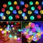 5-22M Solar String Lights Outdoor 200 Led Crystal Globe Lights Waterproof Solar Festoon Fairy Light For Garden Christmas Decor - Image 2