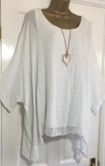 Womens Clothing Fashion Batwing Sleeve Solid Color Loose O-Neck 3/4 Sleeve - Image 9