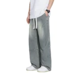 M-8XL Wide Leg Ice Silk Jeans for Men Thin Style - Image 6
