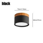 Macaroon LED Downlight  5W 7W 9W12W15W Nordic wood modern Led surface mounted ceiling light spotlight interior decoration light - Image 11