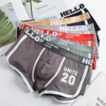 1/3/4 PCS Men's Underwear Boxer Shorts Sexy Panties Cotton Boxers Sports Comfort Man Underpants Shorts Homme U Convex Lingerie - Image 3
