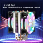 CPU Air Cooler X79 X99 3Pin PWM 4Pin Quiet Processor Cooling Fan For Intel LGA 1151 1155 1200 1700 2011 AMD AM3 AM4 PC Radiator - Image 5
