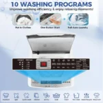Portable Washing Machine 20Lbs Capacity Full-Automatic Portable Washer Machine 2.8Cu.ft Washer and Dryer Combo with 10 Programs - Image 3