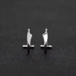 2PCS Trendy 10mm Stainless Steel Punk Clip on Fake Piercing Nose Wrap Lip Rings Unisex Nose Ring Women Men Tusk Body Jewelry - Image 2