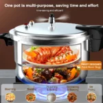 Pressure Cooker with Steaming Plate Small Pressure Cooker Household Stovetop Pressure Canner for Gas Stove Induction Cooker - Image 3