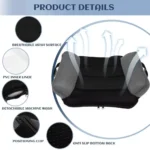 Inflatable Booster Car Seat PVC Travel Inflatable Seat Cushion Comfortable Portable Narrow Backless Booster Car Seat for Kids - Image 4